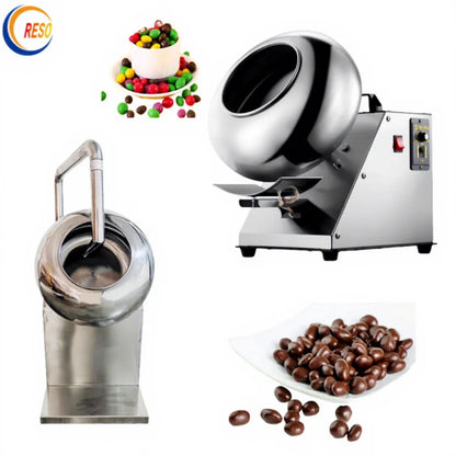 Chocolate Glazing Machine Almond Nut Film Coater Peanut Sugar Coating Machine