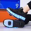 Children's Inline Roller Skates 2-Wheel Removable PU Wheels ABEC-7 Bearings Durable Lightweight