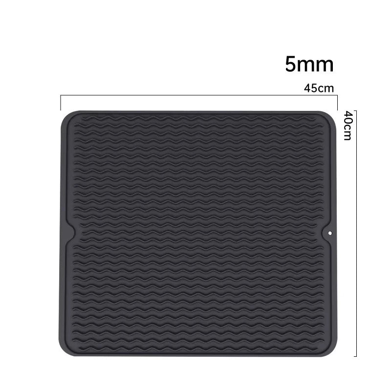 Silicone Dish Quick Bar Drying Dining Table Bath Mat Custom Logo Foldable Kitchen Large Microfiber