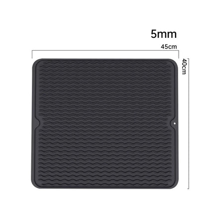 Silicone Dish Quick Bar Drying Dining Table Bath Mat Custom Logo Foldable Kitchen Large Microfiber