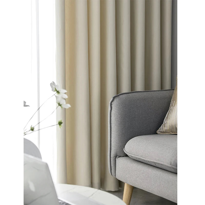 YCENTRE Modern Style Solid Color Window Treatment Curtains Thermal Insulated Curtains Blackout Curtain Drape For Living Room