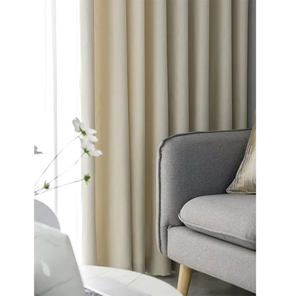 YCENTRE Modern Style Solid Color Window Treatment Curtains Thermal Insulated Curtains Blackout Curtain Drape For Living Room