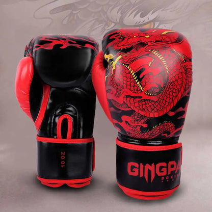 Adult Boxing Gloves Chinese Style Professional Sanda Combat Gloves Punching Bag Training Practical Thickened Muay Thai