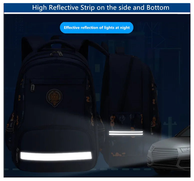 primary child school backpacks boys bookbag student luminous backpack large waterproof backpack for school teen boy schoolbag