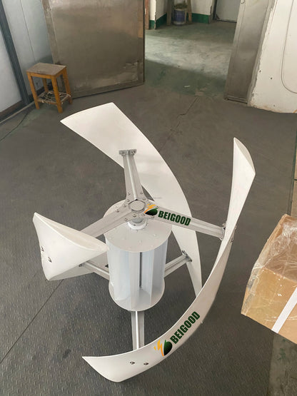 Wind Driven Roof Top Turbine Ventilator Vertical Wind Turbine 1500w Wind Generator 48v  Lithium Battery
