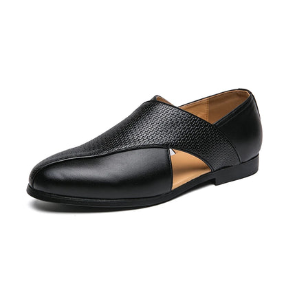 Size 38-47 Summer Casual Shoes Comfortable PU Leather Slip on Goes With Everything Men Dress Shoes