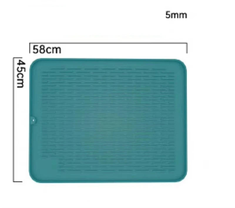 Silicone Dish Quick Bar Drying Dining Table Bath Mat Custom Logo Foldable Kitchen Large Microfiber
