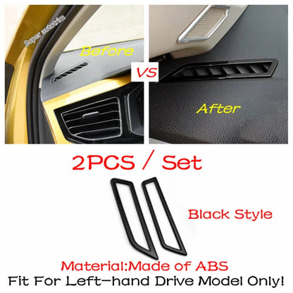 Center Control Gear Shift Panel Inner Door Armrest Handle Cover Trim Black Fit For VW Volkswagen Polo 2019 - 2023 Accessories