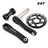 GOLDIX Children Bicycle Crankset 110mm/127mm/140mm/150mm/155mm/160mm Crank MTB Kid Crankset 28T-36T Chainring for  SRAM