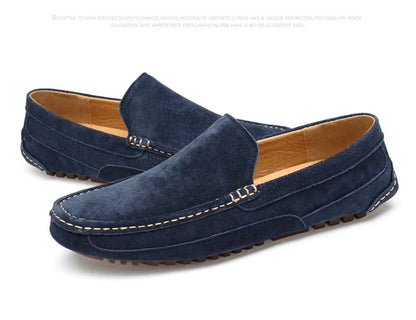 Suede Leather Man Loafers Luxury 2021 Casual Shoes For Men Boat Shoes Handmade Men Slipon Driving Shoes Male Moccasins Zapatos99