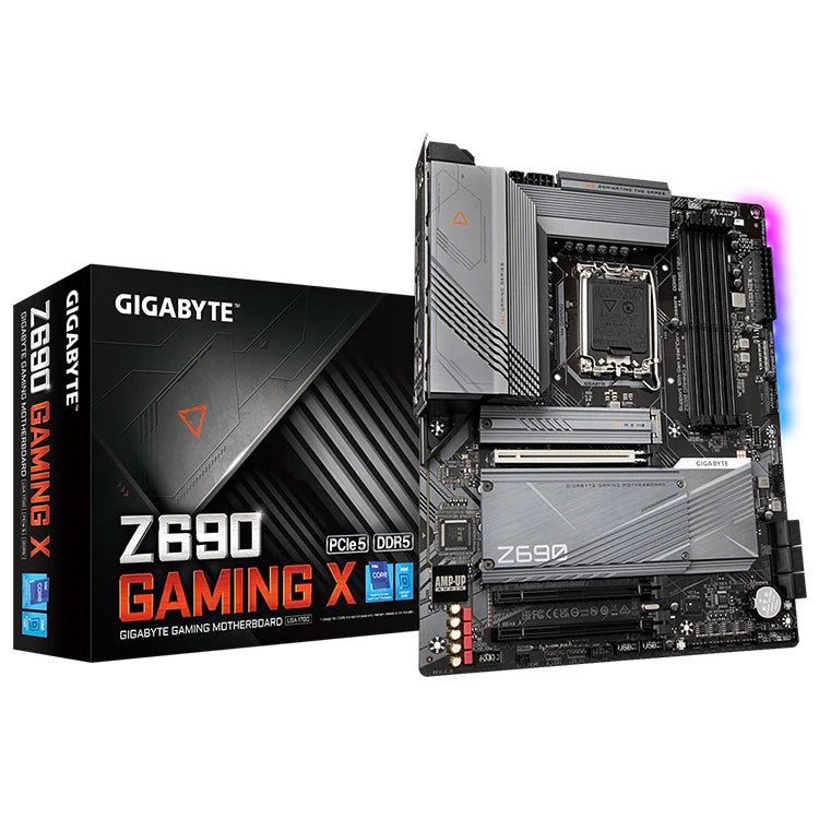 GIGABYTE Z690 GAMING X Used Motherboard with LGA 1700 Socket Support 12th Gen Intel Core I9 12900 I7 12700K Processor