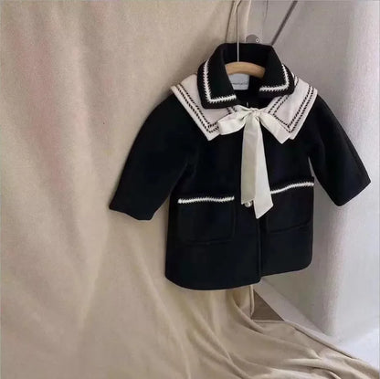 2021 Winter Kids Baby Girls Boys Autumn Winter Full Sleeve Solid Knitted Outwear Coat Ins Style Children Girls Cardigan Sweater