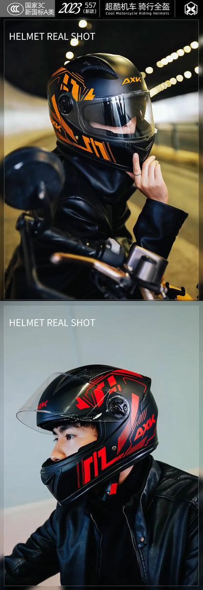 2025 NEW LA  New National Standard 3C Certified Electric Motorcycle Helmet Winter Warm Motorcycle Four Seasons Riding Helmet