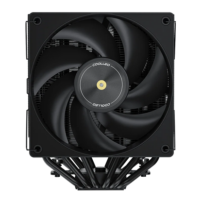 COOLLEO P60T DIG BK Two-Tower Computer Case Air Cooler 6 Heat Pipes CPU Cooling LGA115X/1200/1700/1851 for Ryzen AM4/AM5 275W