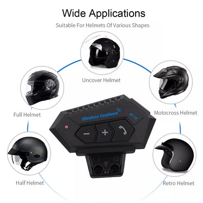 Hot Selling Helmet Bluetooth Headset Earphone, Auriculares Bluetooth Para Capacete BT12, Ecouteur Bluetooth Pour Casque Moto