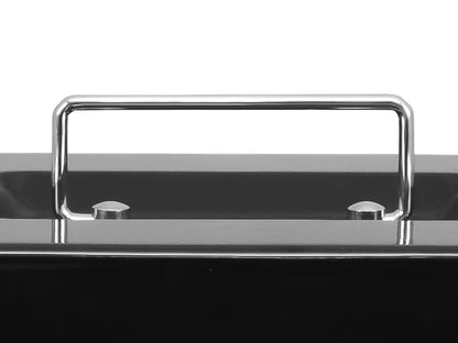 AJF Black Cold Rolled Steel Cash Safe Box Combination Lock Secure 7.87"x6.30"x3.54" Money Tray for Indoor/Outdoor Use Model