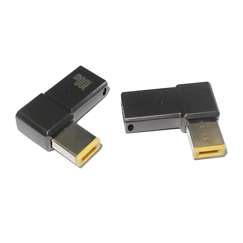 PD 100W USB Type C Female to DC Male Adapter for Lenovo ThinkPad USB-C Fast Charging Cable Converter Square PD Plug