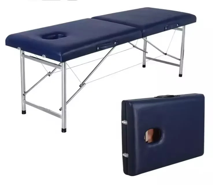High Quality Portable Collapsible Spa Moxibustion Bed Massage Table Modern Design for Beauty & Tattoo Hot Sale Metal Material
