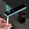 Deao LED Intelligent Digital Temperature Display Hydroelectric Power Smart  Atmosphere Brass Aluminum Bathroom Basin Faucet