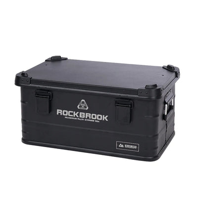 N40 50L for Rockbrook Weatherproof Aluminium Tool Box Portable for Motorcycle Storage Outdoor Camping Kitchen Coffee Storage