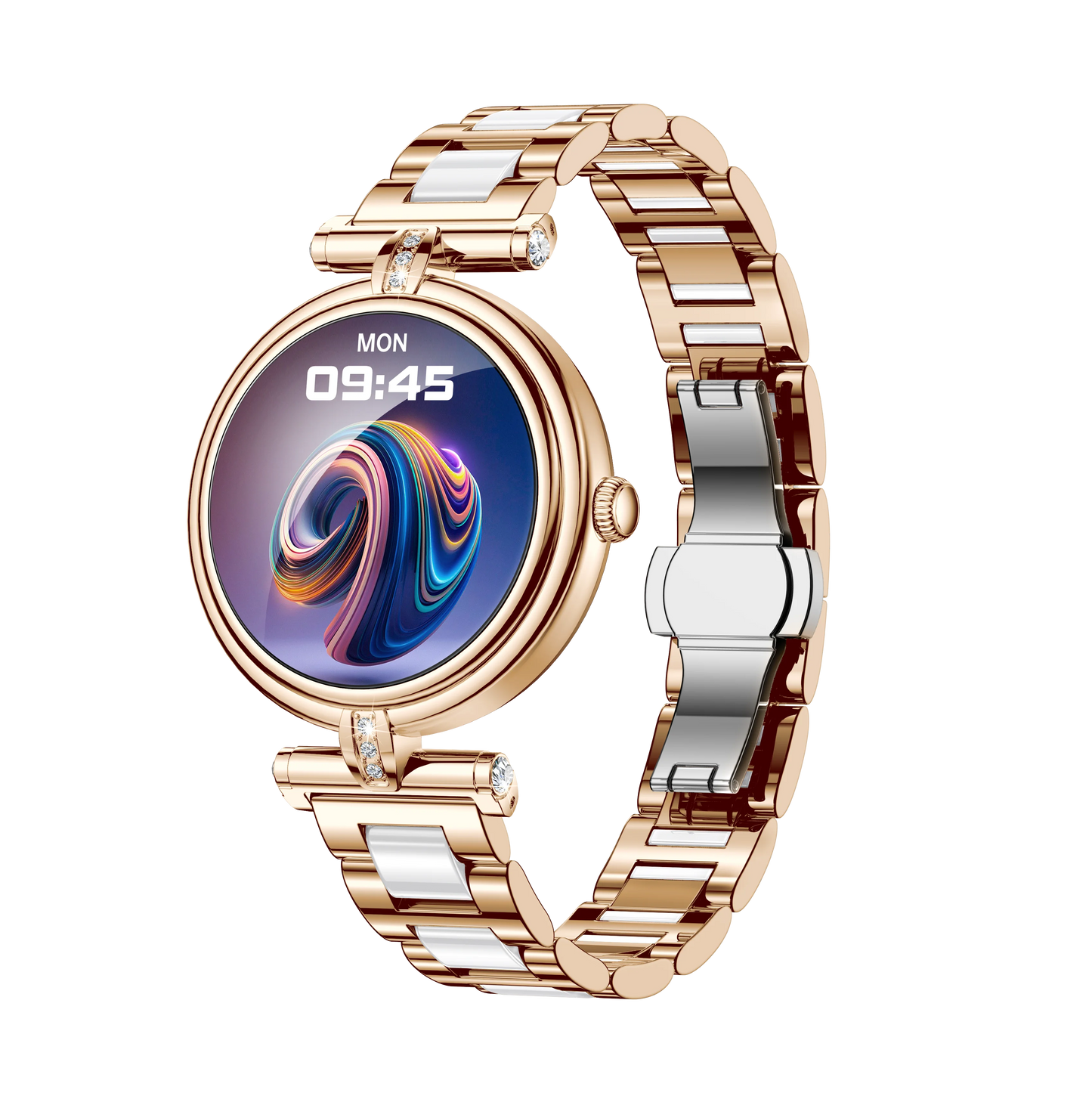 AK62 Smart Outdoor Sports Watch 3ATM Long-Life LED Stopwatch Timer AMOLED Display Leather Touch BT Compatible Android iPhone