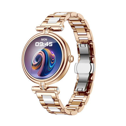 AK62 Smart Outdoor Sports Watch 3ATM Long-Life LED Stopwatch Timer AMOLED Display Leather Touch BT Compatible Android iPhone