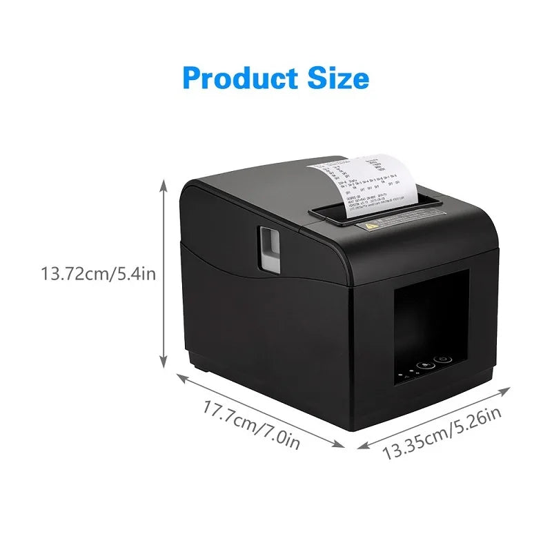 Best Price OEM 80mm 3 Inch Direct Thermal Receipt & Bill Printer USB Interface 1-Year Warranty in Stock Supermarket Kitchen Use
