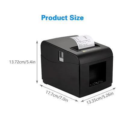 Best Price OEM 80mm 3 Inch Direct Thermal Receipt & Bill Printer USB Interface 1-Year Warranty in Stock Supermarket Kitchen Use