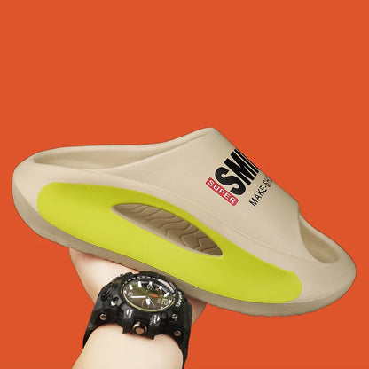 Unisex Eva Injection Sandals Flat Slip-On Slippers for Beach Bath and Indoor Use Dropshipping Recommended for Men and Women