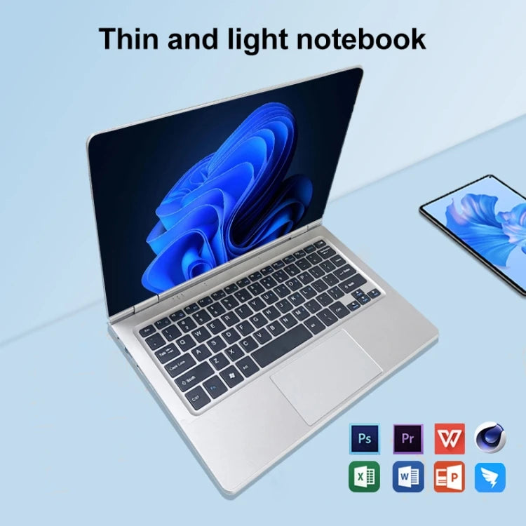 New Arrival 14.1 Inch Portable Laptop, 6GB+256GB, Win 11 Intel Celeron N4000 Dual Core