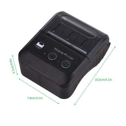 Portable 2 Inch Mini Thermal Printer  Wireless Label Maker for Android IOS Windows