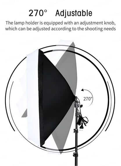 Photography Lighting Kit 2x3M Photo Background Backdrops Soft Umbrella Softbox Light Stand  Portable Bag For Photo Studio Shoot