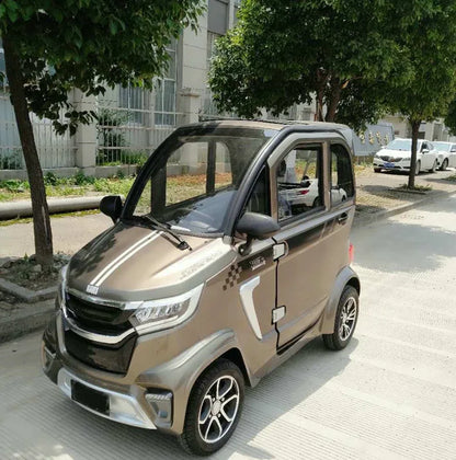 Factory Wholesale 2000W Small New Energy Adult Vehicle Low-Speed Four-Wheel Electric Car Three Seats Urban Commute 45km/h