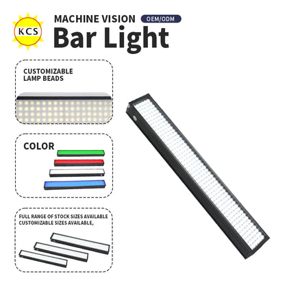 High Brightness 24V LED Bar Light for Machine Vision Surface Inspection Industrial Linear Illuminator
