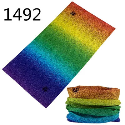 100% Polyester Solid color Microfiber Tubular Multifunction Motorcycle Scarf sports Headband Seamless Tube Bandanas Face Mask