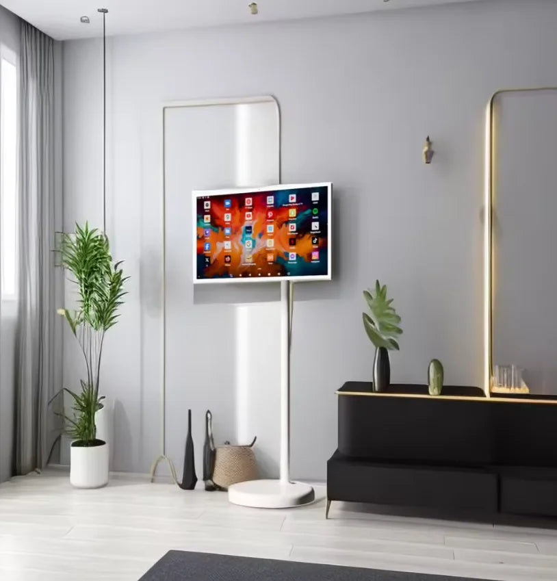 New Style Movable Smart Televisions 21.5 Inch Android Tv Full Hd Interactive Portable Tv for Home