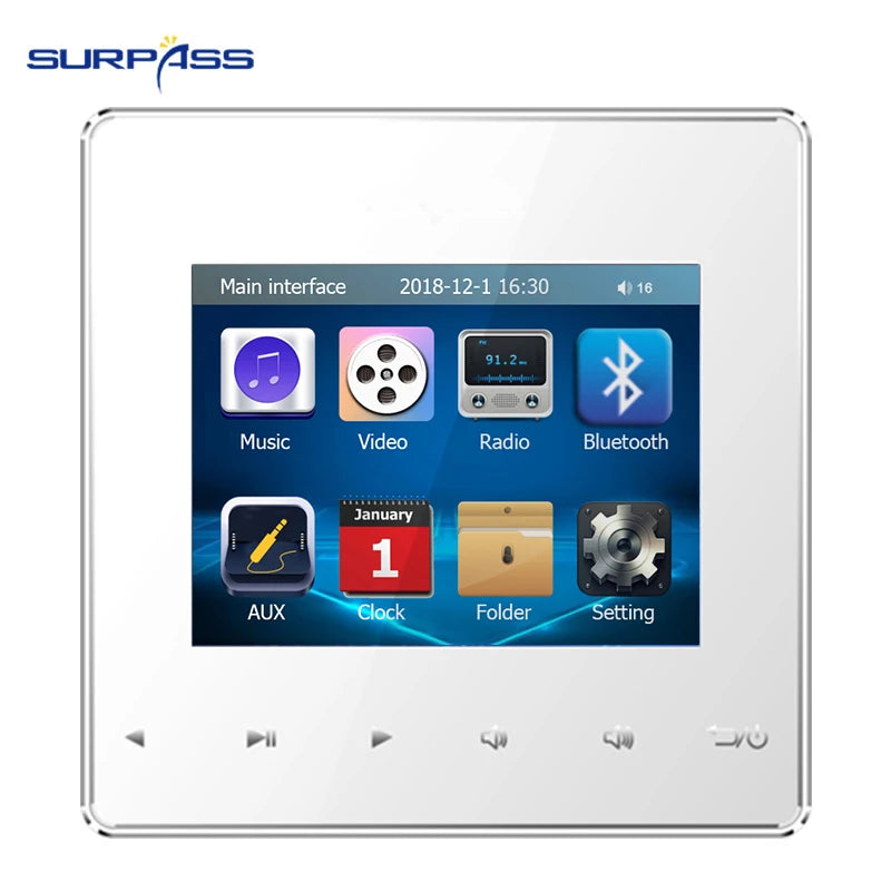 SP-PW225A  SURPASS Audio  Hotel HiFi Music Mini on Wall Installation Class D Amplifier Smart Home Pro Audio