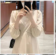 2021 Autumn Spring Basic Belt Plaid Shirt Dress Long Maxi Feminine Vestidos Chic Korea Design Clothes