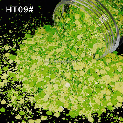 Bulk KG Bag Holographic Macaron Glitters Solvent Resistant Polyester Chunky Glitter for Resin Craft Tumbler Snowglobe