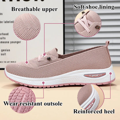 Fashion New Design Women's Shoes Casual Sports Walking Flying Weaving Shoes Women's Running Shoes