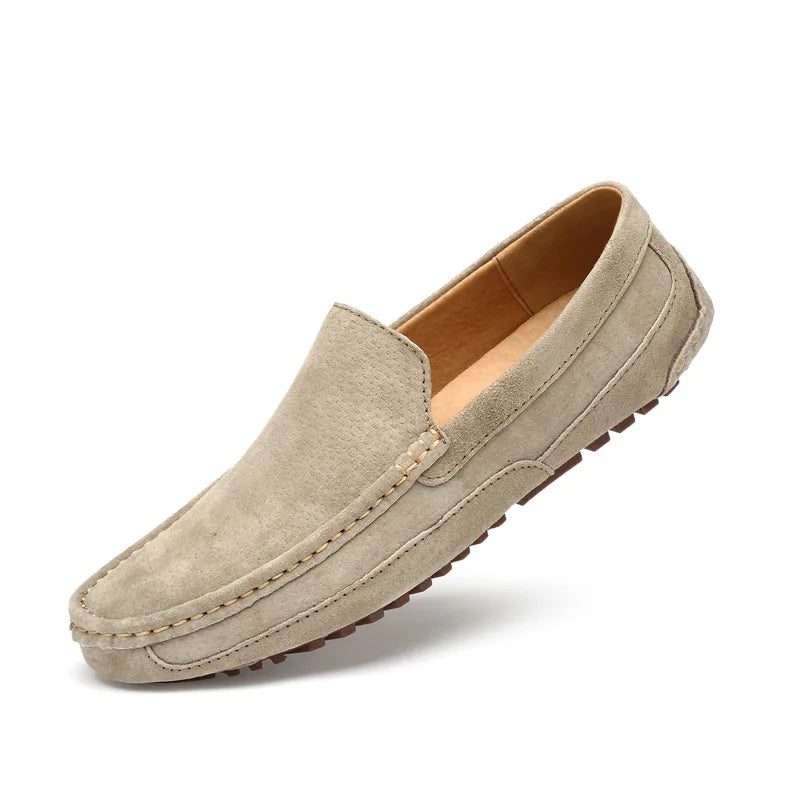 Suede Leather Man Loafers Luxury 2021 Casual Shoes For Men Boat Shoes Handmade Men Slipon Driving Shoes Male Moccasins Zapatos99