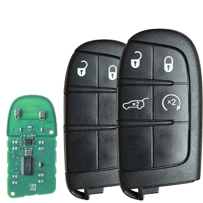 Original 2-Button Smart Keyless Remote Key for Jeep Compass M3N-40821302 433mhz PCF7953M 4A Chip Vehicle Key