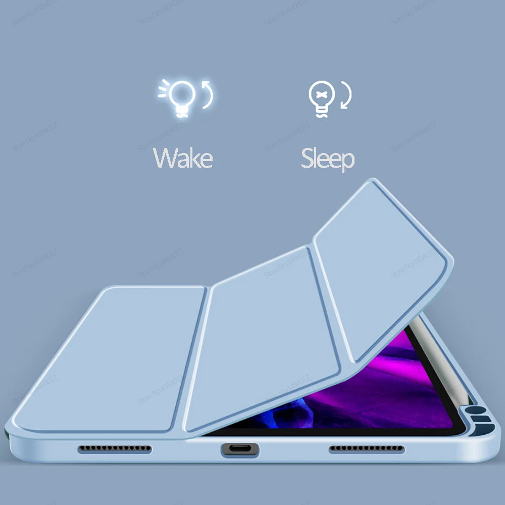 For iPad Air 4 Case Air 5 iPad Pro 11 Case 2020 2022 iPad Pro 12.9 Case 2021 5th Generation Funda Wireless Charge Pencil Holder