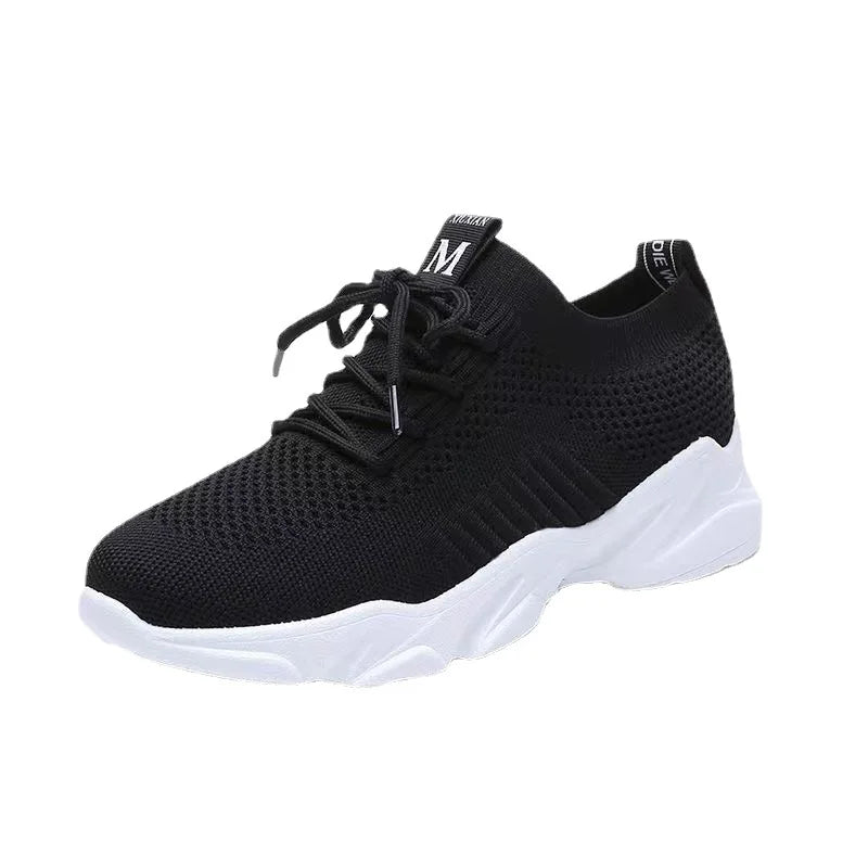 Women's Trendy Casual Mesh Running Sneakers Comfortable and Breathable with Lighted Feature for Autumn Season Low Price