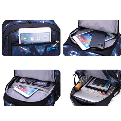Teenagers Backpacks Boys Fashion Star School Bags Children Travel Bag Kids Knapsack Primary School Backpack Students Bag 9-16Y