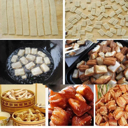 Automatic Nigerian Chinchin Dough Cube Cutter Chin Chin Forming Cutting Machine