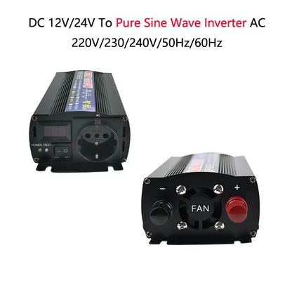 EX-factory Price 1000w UPS Power Inverter 12v 24v to 220v with Charger for Solar Use