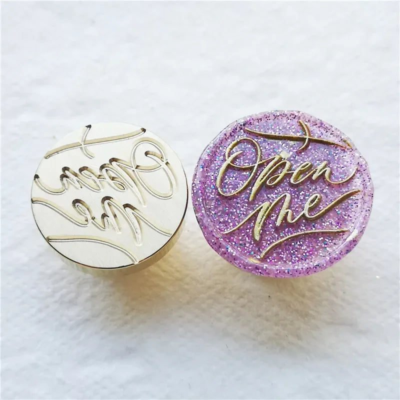 Greeting stamp with love thank you happy birthday christmas handmade Wax Seal Stamp Retro Antique Sealing Wax baby friend gifts