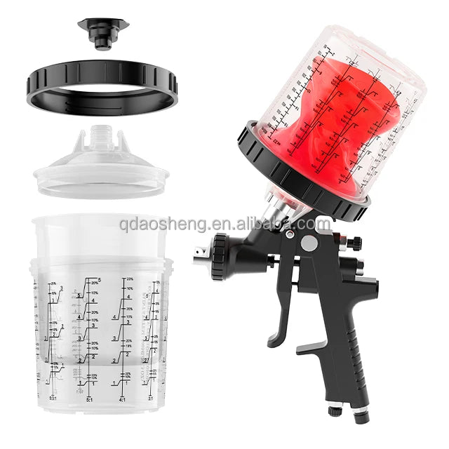 600ml Hvlp Automotive Pp Cups Paint Spray Gun Cup Coating Paint Mixing Cup