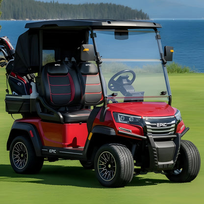 Golf Push Cart Golf Buggy Utility Vehicle Strong Chassis Smooth Drive for Outdoor Recreation